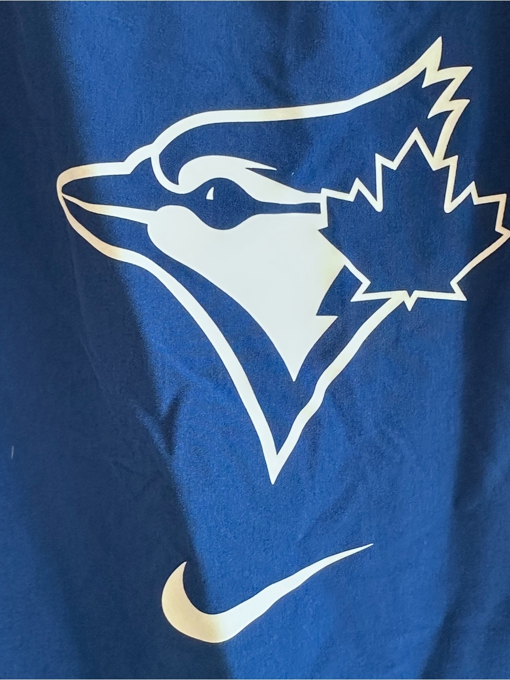 Nike Dri-FIT Royal Blue Long Sleeve Toronto Blue Jays Top with White bird - Picture 4 of 9